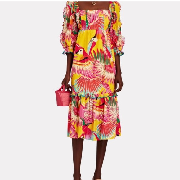 Farm Rio Ruffle Midi - Picture 2 of 8